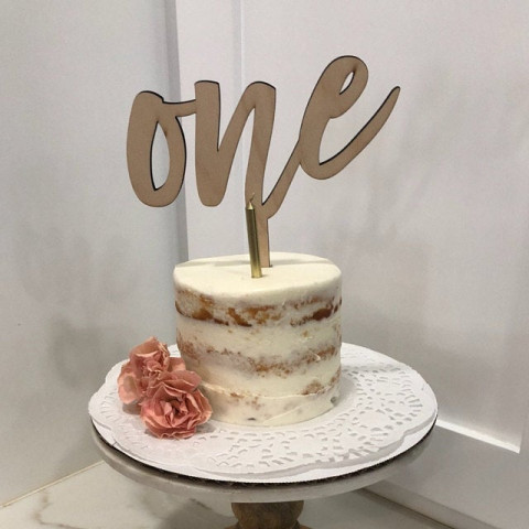 one cake topper